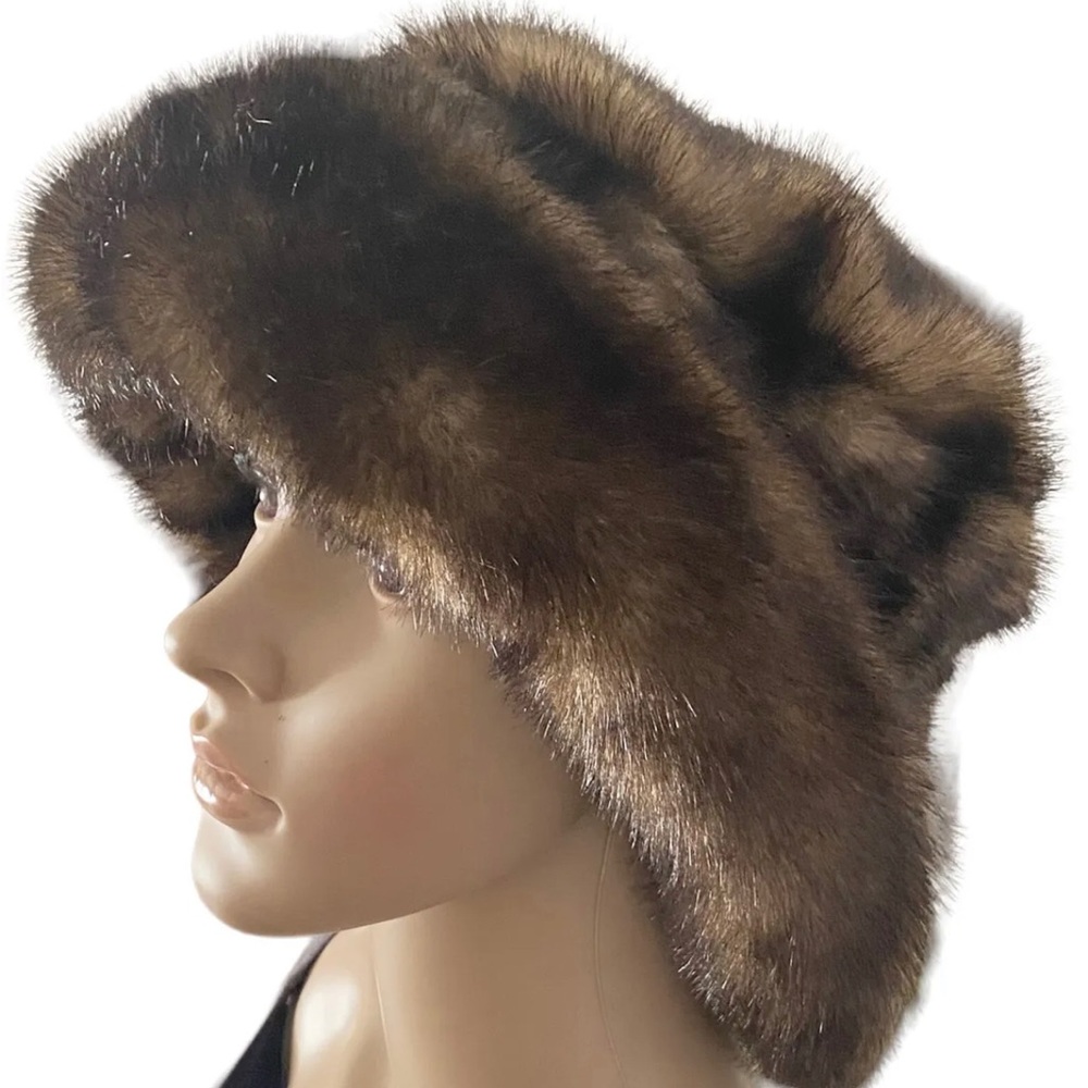 Parkhurst Bucket Hat Faux Fur Brown Ladies Outerwear Winter Accessory One Size